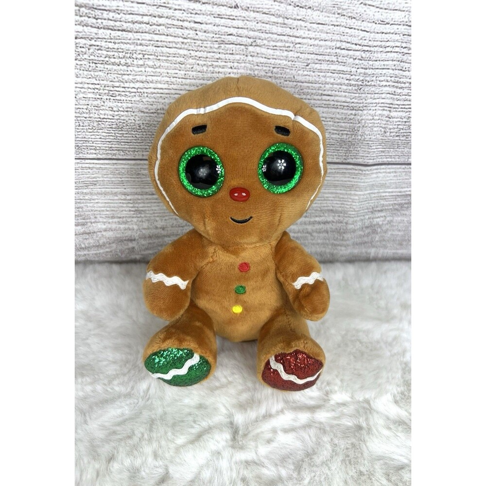 Ty Beanie Boos - CRUMBLE the Christmas Holiday Gingerbread Man Plush Toy